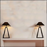 Lampe 152 - Maya | Lamp with base in steel 152-Maya - Steel base table lamp - Pacific Compagnie.