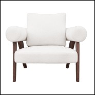Weep 157 - Armchair - Walnut armchair - Pacific Compagnie.