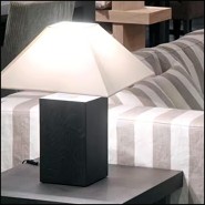 Lampe 152 - Cube | Lamp base in solid oak 152-Cube - Cube solid oak lamp - Pacific Compagnie.