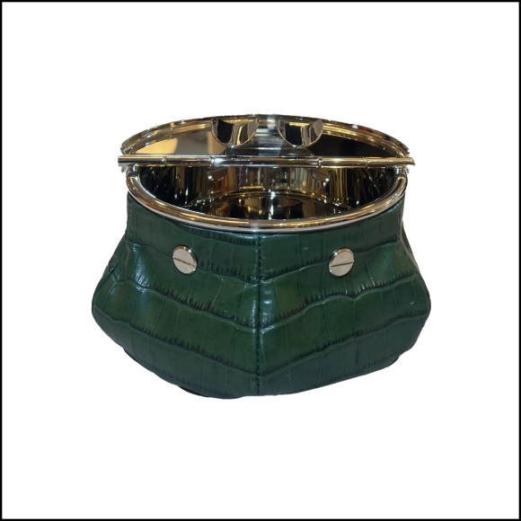 Cendrier 189 - Vert Croco 2 Cigars Yachting - Croco vert - Pacific Compagnie.