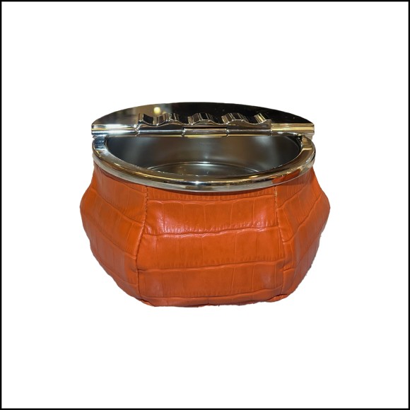 Cendrier 189 - Orange Croco | Ashtray 189 - Orange Croco, square - Pacific Compagnie.