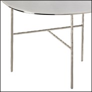 Table d'Appoint 107 - Quadruple Nickel - Nickel brillant - Pacific Compagnie.
