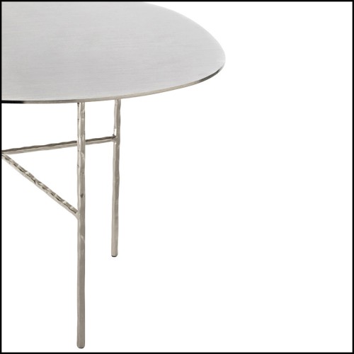 Table d'Appoint 107 - Quadruple Nickel - Finition nickel - Pacific Compagnie.