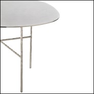 Table d'Appoint 107 - Quadruple Nickel - Finition nickel - Pacific Compagnie.
