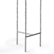 Table d'Appoint 107 - Quadruple Nickel | Side Table  107 - Quadruple Nickel - Shiny Nickel Table - Pacific Compagnie.