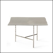 Table Basse 107 - Quadruple Carrée Nickel - Centre de salon - Pacific Compagnie.