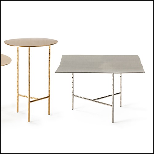 Table d'Appoint 107 - Quadruple | Side Table 107 - Quadruple Nickel - Quadruple Nickel Side Table - Pacific Compagnie.