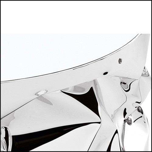 Table Basse 107 - Bum Chrome | Coffee Table 107 - Bum Chrome - Metal Bum Chrome Table - Pacific Compagnie.