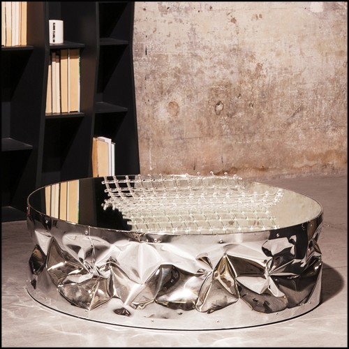Table Basse 107 - Bum Chrome - Piètement design - Pacific Compagnie.