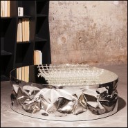 Table Basse 107 - Bum Chrome | Coffee Table 107 - Bum Chrome - Modern Bum Chrome Table - Pacific Compagnie.