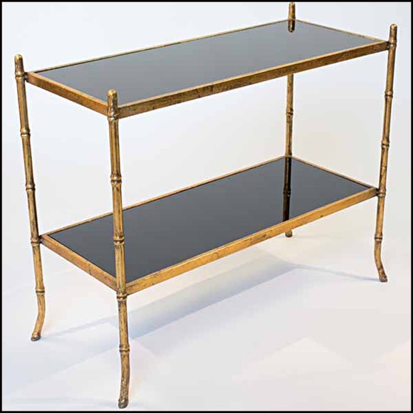 Bout de Canapé 227 - Clair de Lune - Piètement argenté - Pacific Compagnie.