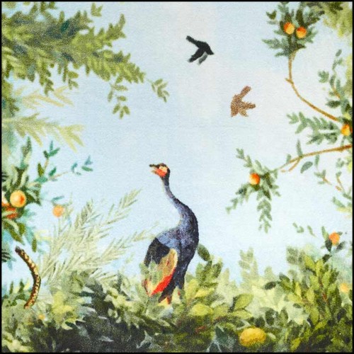 Tapis 107 - Les animaux de la forêt 170 x 255 - Décoration ludique - Pacific Compagnie.