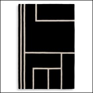 Tapis 24 - Omar Black - Graphique et moderne - Pacific Compagnie.