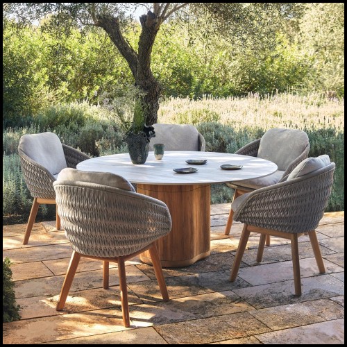 Table à manger 48 - Ogado White | Dinning Table 48 - Ogado White top - Pacific Compagnie.