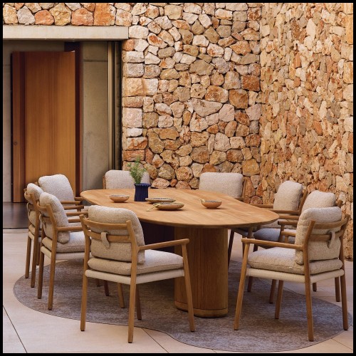 Table à manger 48 - Ogado Large - Bois clair - Pacific Compagnie.