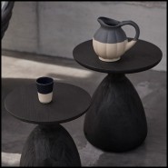 Table d’appoint 48 - Tsuki Nero | Side table 48 - Tsuki Nero finish - Pacific Compagnie.