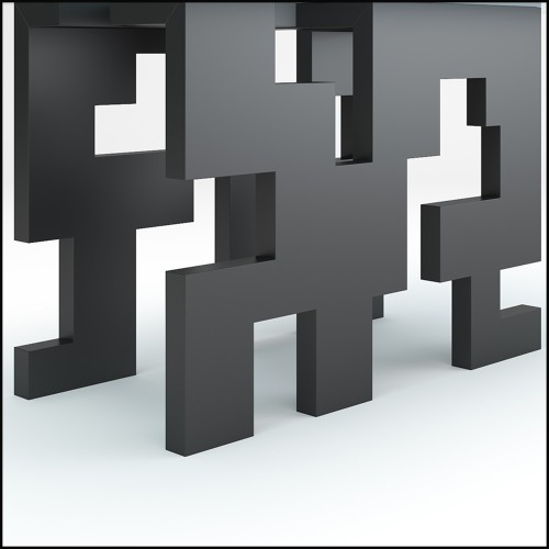 Table de Repas 39 - Schwartz, noire - Pacific Compagnie.