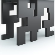 Table de Repas 39 - Schwartz, noire - Pacific Compagnie.