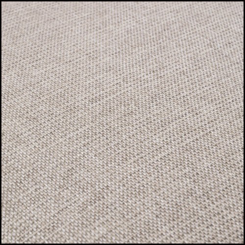 Detailed view of the Loki Natural fabric of the Swivel Chair Eichholtz Sebastian