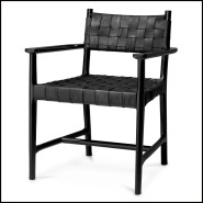 Chaise 24 - Tiberio avec accoudoirs | Tiberio Chair, View - Pacific Compagnie.