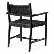 Chaise 24 - Tiberio avec accoudoirs | Tiberio Dining Chair - Pacific Compagnie.