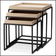 Table d'appoint 24 - Léonard lot de 3 - Salon - Pacific Compagnie.