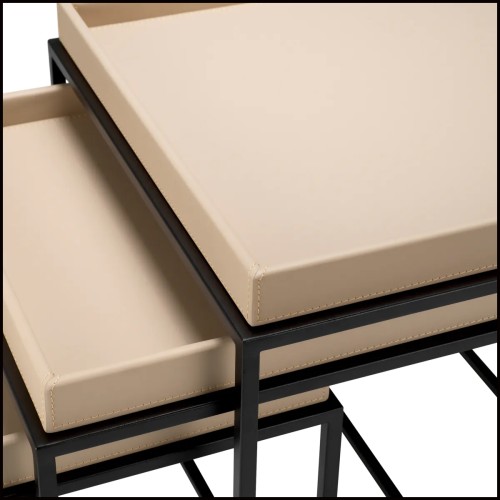Table d'appoint 24 - Léonard lot de 3 | Léonard Nested Side Tables - Pacific Compagnie.