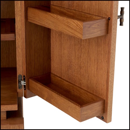 Meuble Bar 24 - Borchard | Bar Cabinet Borchard - Rattan Cabinet - Pacific Compagnie.