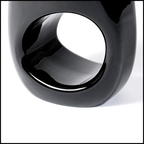 Tabouret 145 - Black Lacquered - Design intemporel - Pacific Compagnie.