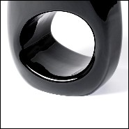 Tabouret 145 - Black Lacquered - Design intemporel - Pacific Compagnie.