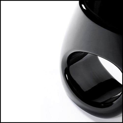 Tabouret 145 - Black Lacquered - Style contemporain - Pacific Compagnie.