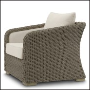 Fauteuil d'extérieur 24 - Bryson Outdoor | Brown Bryson outdoor armchair - Pacific Compagnie.