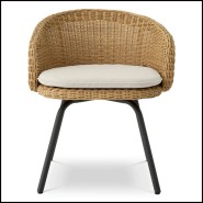 Fauteuil Outdoor 24 - Nolan | Woven Nolan outdoor dining chair - Pacific Compagnie.