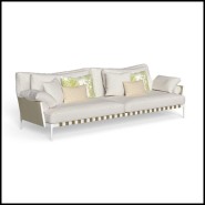 Sofa Vondom, collection Salina in aluminium. Outdoor Fabric