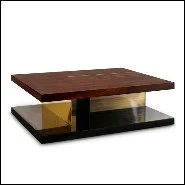 Table basse 155 - Lallan - Luxury living room coffee table with wooden legs - Pacific Compagnie.