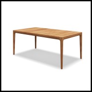 Dining Table Gloster, Lima collection in Teak, side view