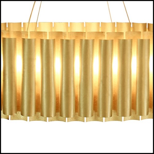Suspension 155 - Aurum - Golden hammered light - Pacific Compagnie.