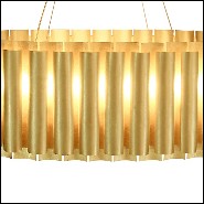 Suspension 155 - Aurum - Golden hammered light - Pacific Compagnie.