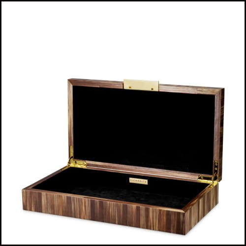 Coffret 24 - Harvard Marron - Fermeture à clé - Pacific Compagnie.