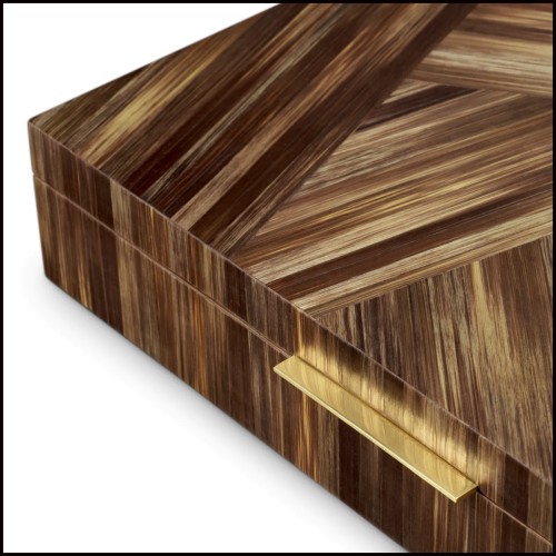 Coffret 24 - Harvard Marron - Rangement luxe - Pacific Compagnie.