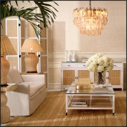 Lustre 24 - Solange | Antique Brass Finish Chandelier Solange - Pacific Compagnie.