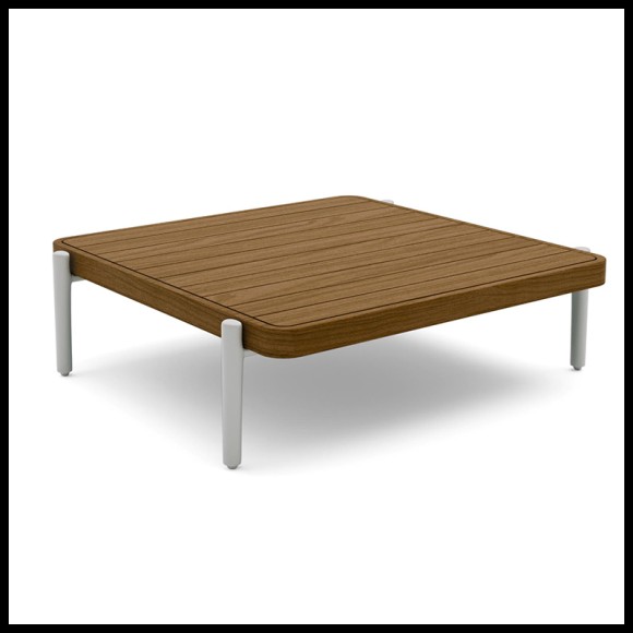 Coffee table 48 - Flows - Outdoor Paris - Pacific Compagnie- teak