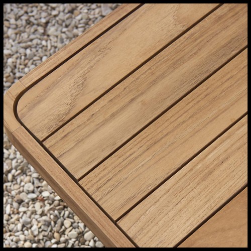 Coffee table 48 - Flows - Outdoor Paris - Pacific Compagnie- teak