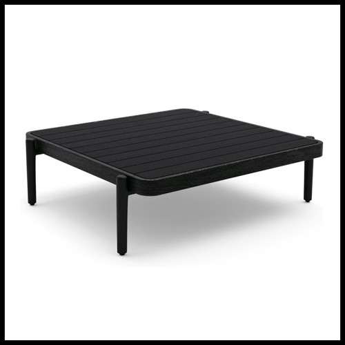 Coffee table 48 - Flows - Outdoor Paris - Pacific Compagnie- black
