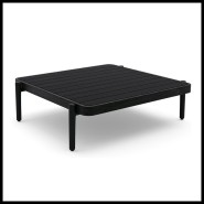 Coffee table 48 - Flows - Outdoor Paris - Pacific Compagnie- black