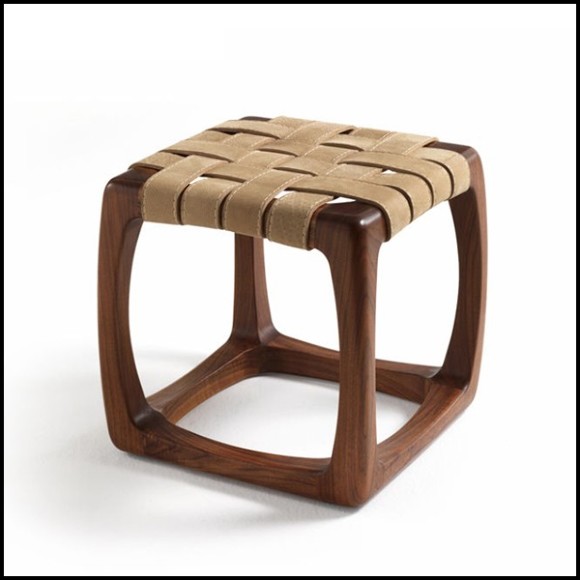 Tabouret 154 - Bungalow stool - Bois naturel - Pacific Compagnie.
