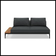 Canapé Modulaire 45 - Grid | Modular Sofa Brand Gloster Aluminium Outdoor Fabric - Aluminum Grid Modular Sofa - Pacific Compagni