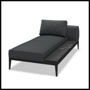 Chaise Longue 45 - Grid | Lounge Chair 45- Grid - Modern lounging Grid chair - Pacific Compagnie.