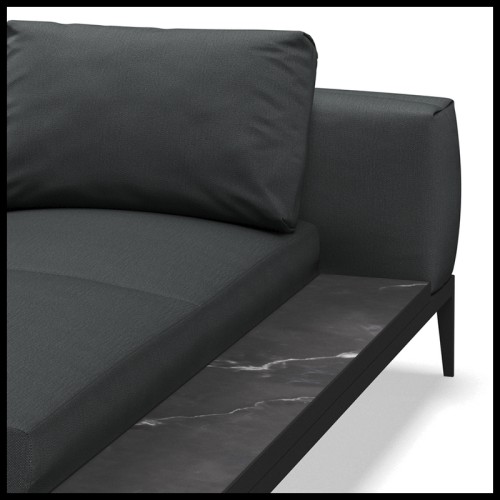 Chaise Longue 45 - Grid | Lounge Chair 45- Grid - Modern outdoor Grid daybed - Pacific Compagnie.