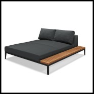 Chaise Longue 45 - Grid | Lounge Chair 45- Grid - Garden lounge Grid chair - Pacific Compagnie.